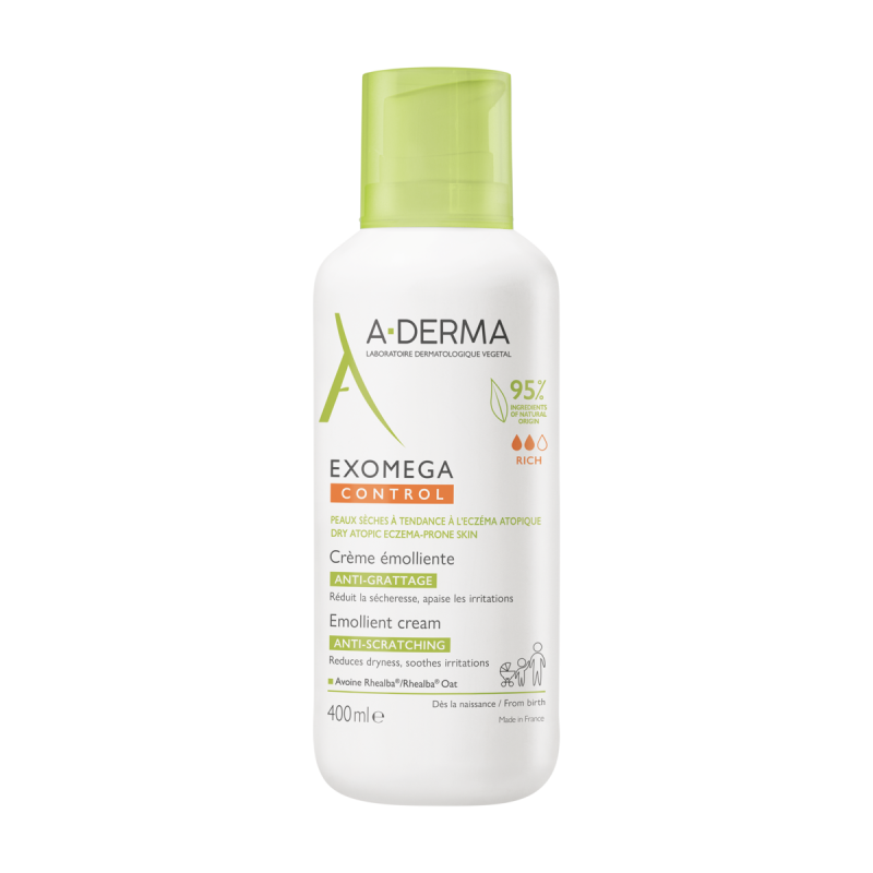 A-DERMA EXOMEGA CONTROL CREMA EMOLIENTE 1 ENVASE 50 ML