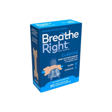 Breathe Right Clasicas Tira Adh Nasal 30 Unidades vista principal