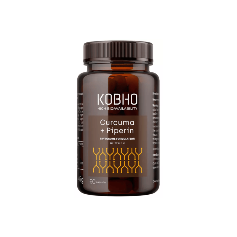 Cúrcuma+pimienta Negra 60caps Kobho vista principal