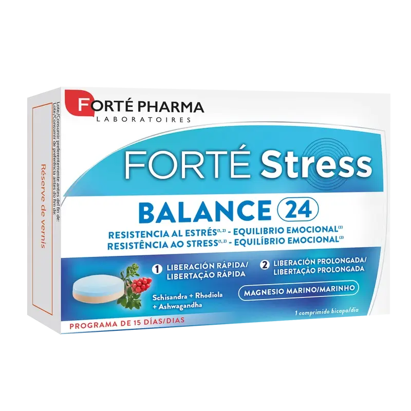 Forte Stress Balance 24 15 Comprimidos Bicapa vista principal