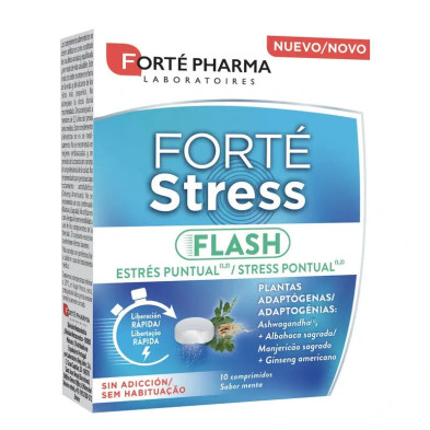 Forte Stress Flash 10 Comprimidos Sabor Menta vista principal
