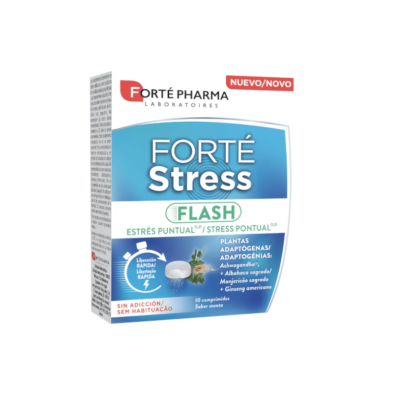 Forte Stress Flash 10 Comprimidos Sabor Menta detalle