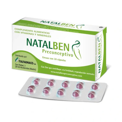 Natalben Preconceptivo 30 Capsulas envase