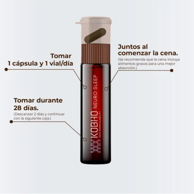 Neuro Sleep 28 Capsulas + 28 Viales detalle