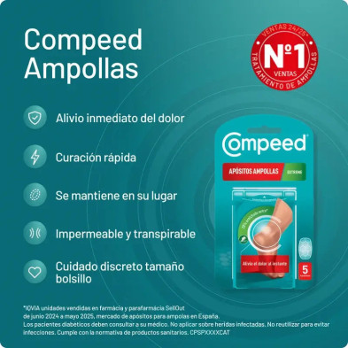 Compeed Ampollas Extreme 5 Unidades detalle