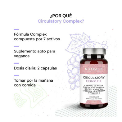 Nutralie Circulatory Complex 60 Capsulas detalle