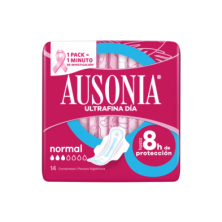 Compresas Ausonia Air Dry Alas Normal 14 vista principal