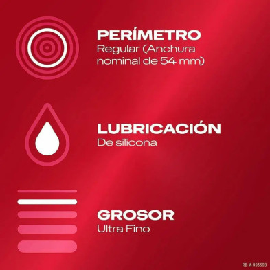Durex Sensitivo Contacto Total Preservativos 12 Unidades detalle