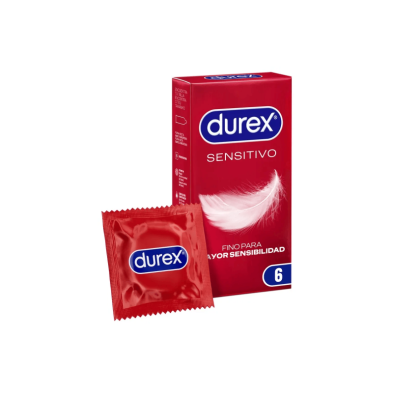 Durex Sensitivo Contacto Total Preservativos 6 Unidades envase