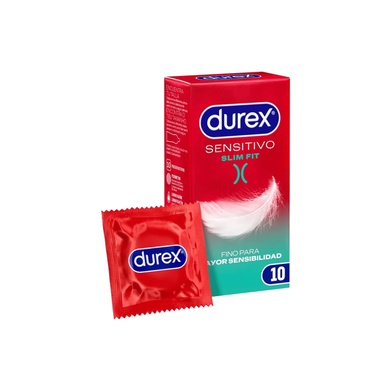 Durex Sensitivo Slim Fit Preservativos 10 Unidades vista principal