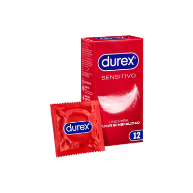 Durex Sensitivo Suave Preservativos 12 Unidades envase