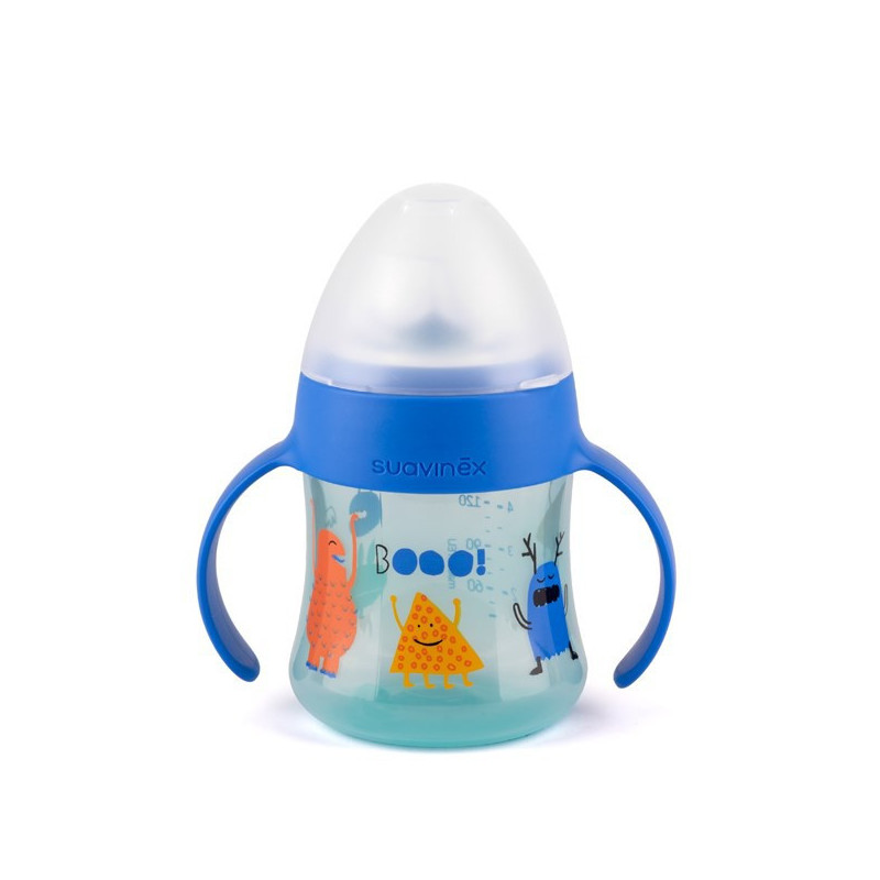BIBERON SILICONA SUAVINEX ENTRENA ANTIDERRAME ASAS + 6 MESES