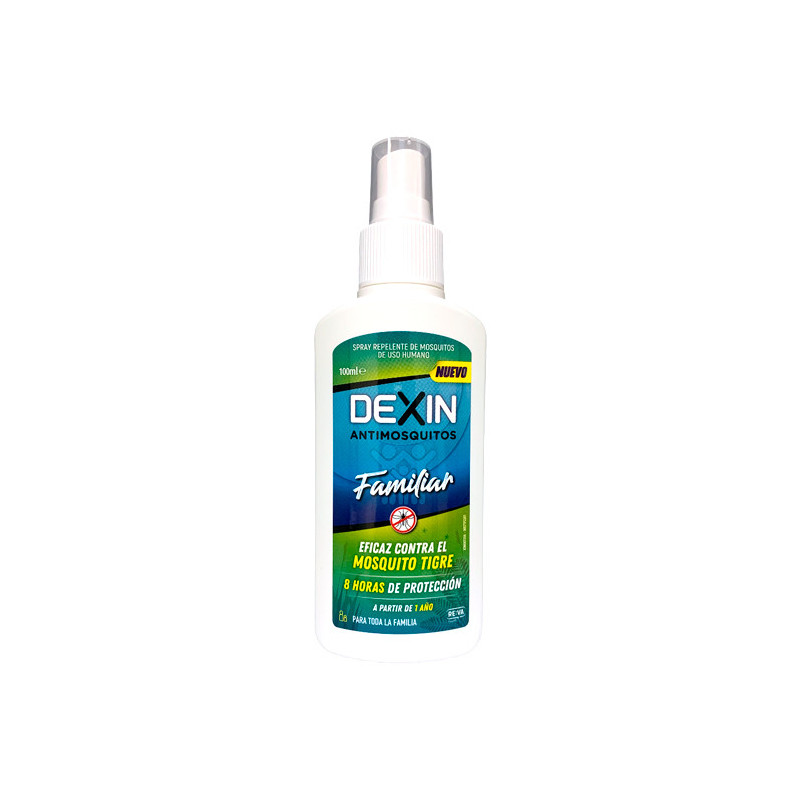 DEXIN FAMILIAR ANTIMOSQUITOS SPRAY REPELENTE DE INSECTOS DE USO HUMANO 1 ENVASE 100 ml