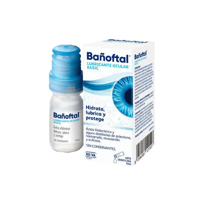 Bañoftal Lubricante Ocular Basic 1 Frasco 10 Ml vista principal