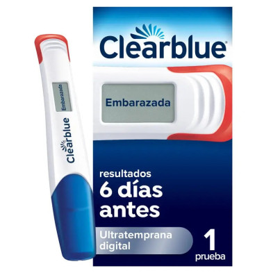 Test De Embarazo Ultratemprana Clearblue 1 Unidad envase