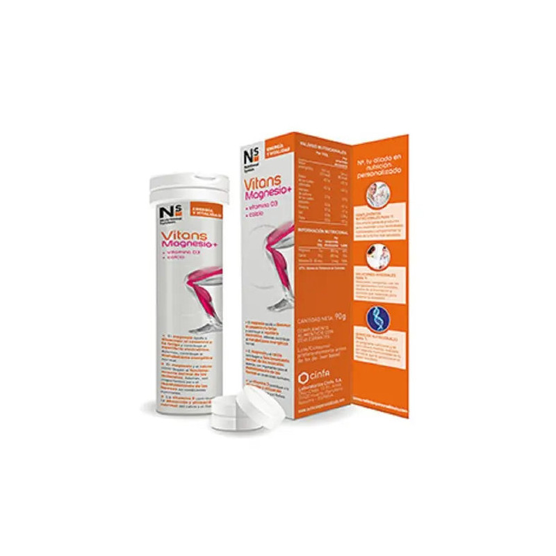 Ns Vitans Magnesio+ 15 Comprimidos Efervescentes vista principal