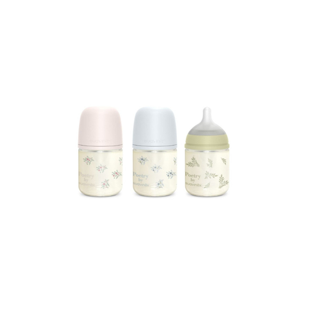 BIBERON VIDRIO TETINA FISIOLOGICA SILICONA SUAVINEX SX PRO SELECTION + 0 MESES 1 UNIDAD 120 ml FLUJO S