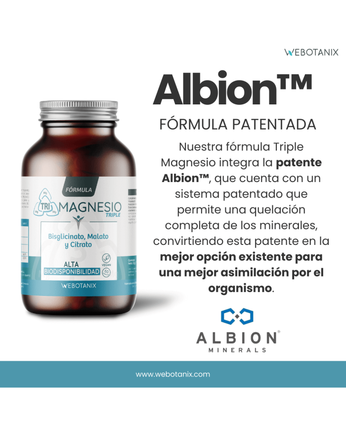 Triple Magnesio WEBOTANIX 60 cápsulas