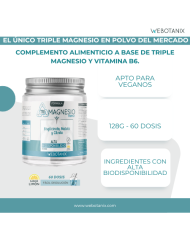 Triple Magnesio WEBOTANIX Polvo 128g