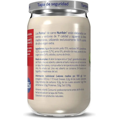 Nutriben Pollo Con Guisantes Y Zanahorias 1 Potito 235 G envase