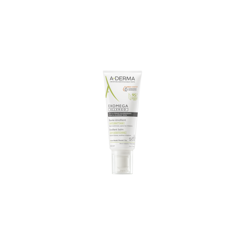 A-DERMA EXOMEGA ALLERGO BALSAMO EMOLIENTE ANTI-RASCADO 1 ENVASE 40 ml