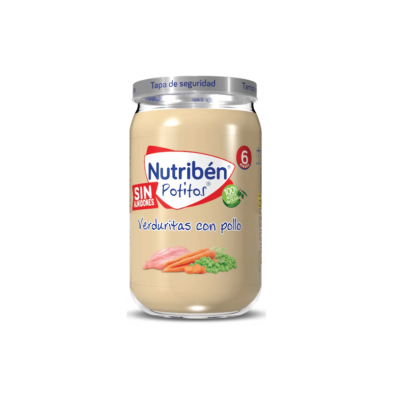 Nutriben Pollo Con Guisantes Y Zanahorias 1 Potito 235 G detalle