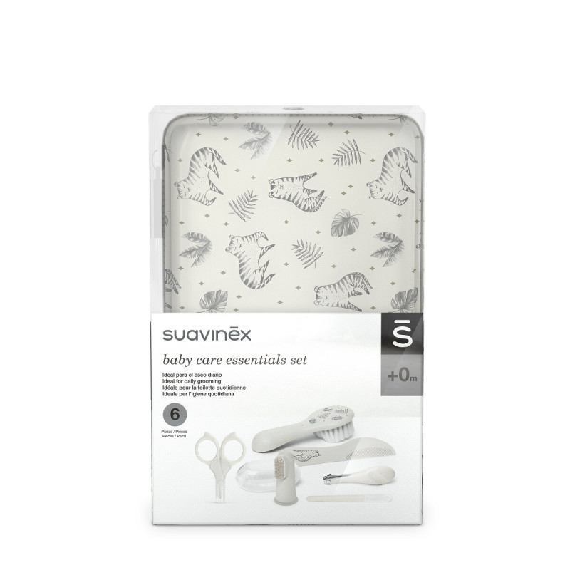 SUAVINEX BABY CARE ESSENTIALS SET MANICURA SET 6 PIEZAS COLOR GRIS