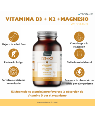 Vitamina D3+K2 WEBOTANIX 60 Cápsulas