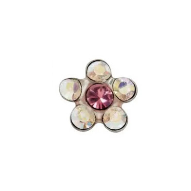 Inverness Pendiente Acero Inoxidable 120c Flor Natural Rosa vista principal