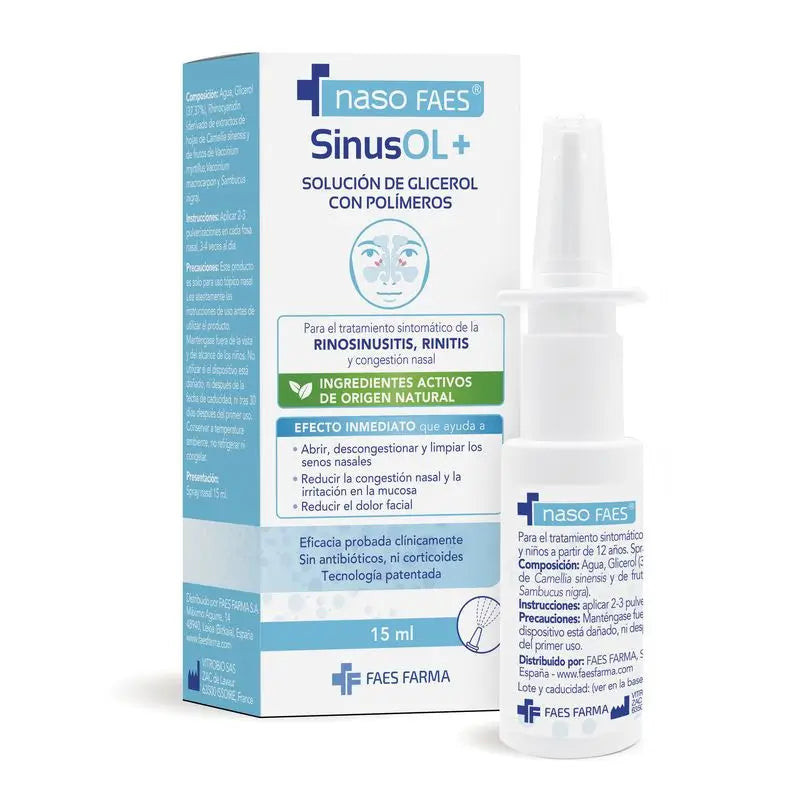 Naso Faes Sinusol+ 1 Spray Nasal 15 Ml vista principal