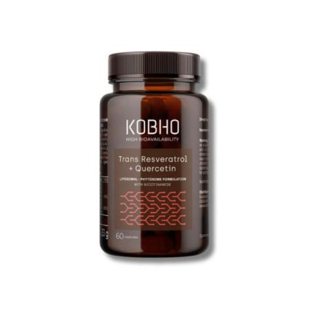 TRANS RESVERATROL + QUERCETIN KOBHO 60 CAPSULAS