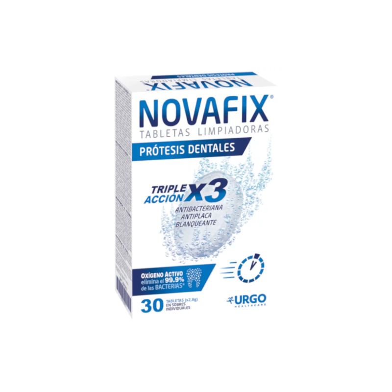 Novafix Tabletas Limpiadoras Triple Accion 30 Unidades vista principal