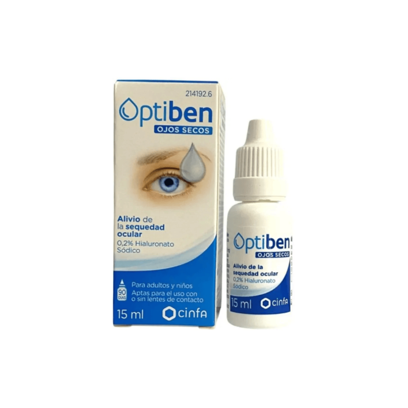 Optiben Ojos Secos Gotas 1 Frasco 15 Ml vista principal