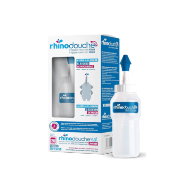 Rhinodouche Junior Pack Irrigador Nasal + Rhinodouche Sal Ju envase