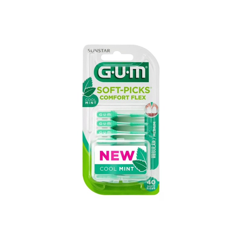 Soft Picks Comfort Flex Gum Mint 40 U vista principal
