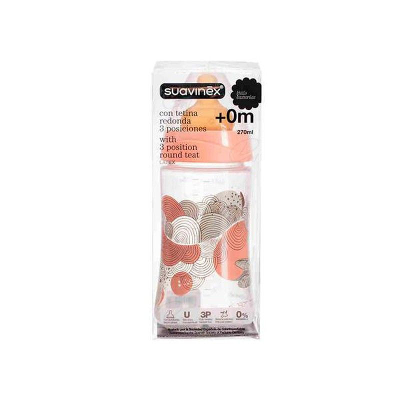 BIBERON PP BOCA ANCHA T LATEX 3 POSICIONES SUAVINEX 280 CC