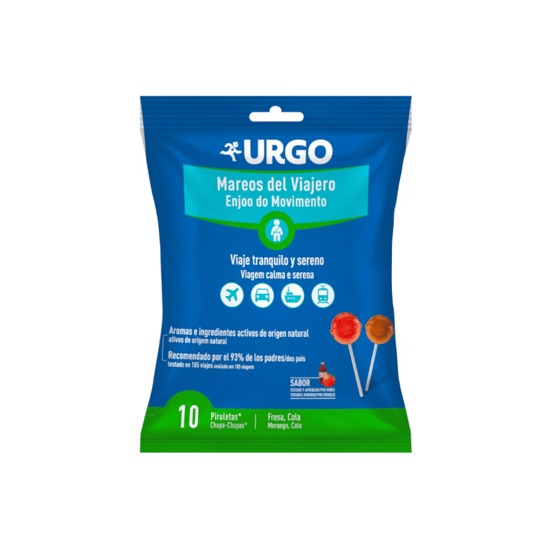 Urgo Mareos Del Viajero 10 Piruletas vista principal