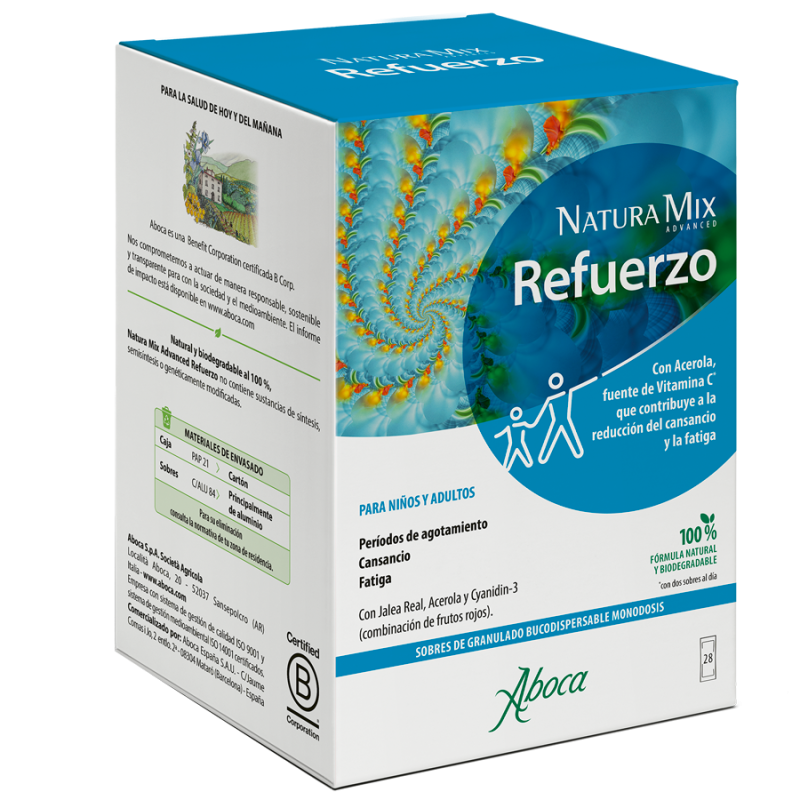 NATURA MIX ADVANCED REFUERZO 20 + 8 SOBRES MONODOSIS BUCODISPERSABLES 2,5 g