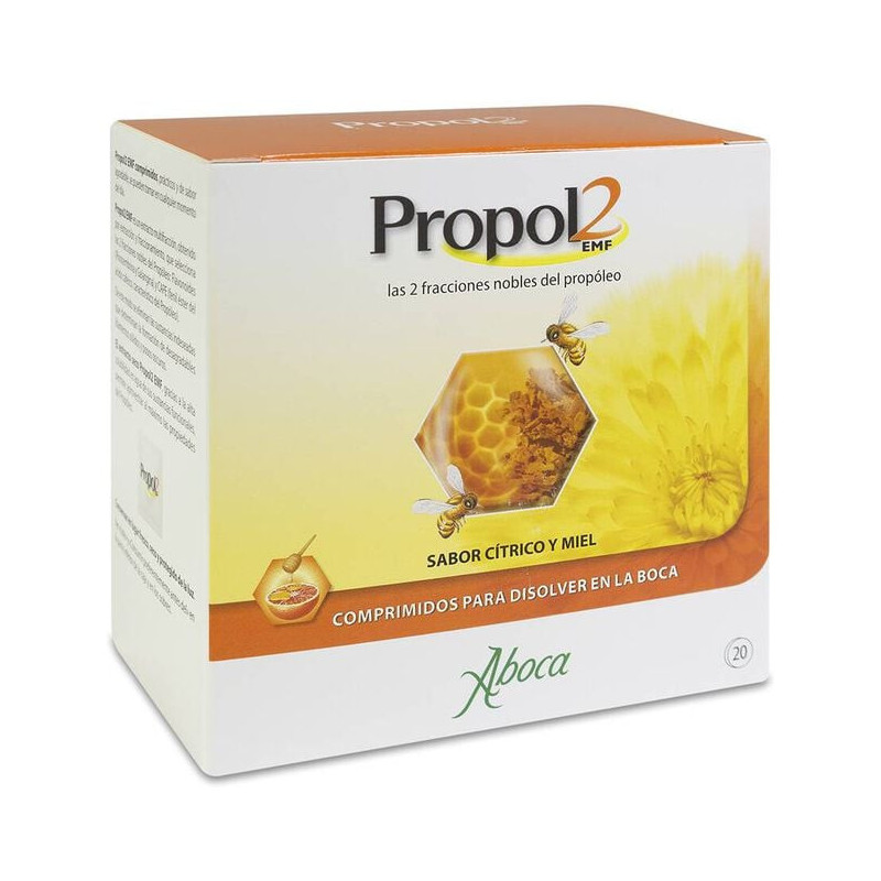 PROPOL 2 EMF 20 COMPRIMIDOS BUCODISPERSABLES SABOR CITRICO Y MIEL