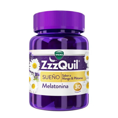 Zzzquil Natura 30 Gummies Sabor Mango & Platano vista principal