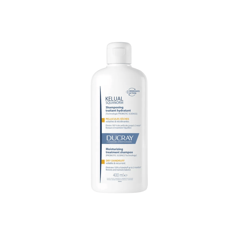 Kelual Squanorm Champu Tratante Hidratante Caspa Seca Ducray 1 Envase 400 Ml vista principal