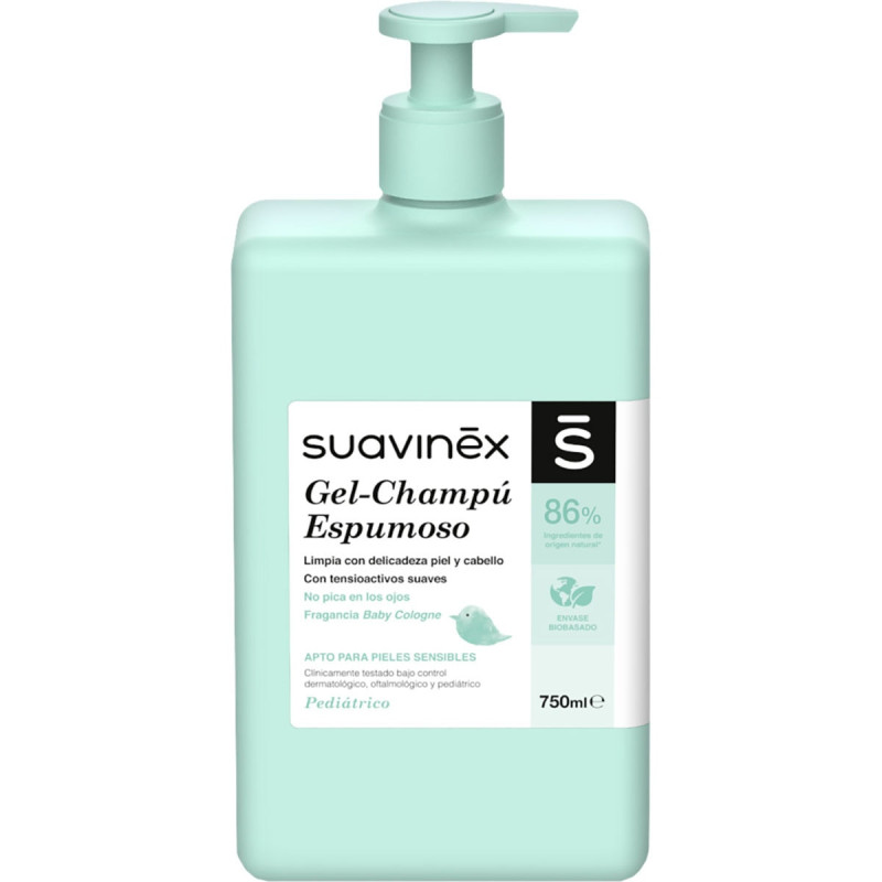 SUAVINEX PEDIATRIC GEL CHAMPU ESPUMOSO 1 ENVASE 750 ML