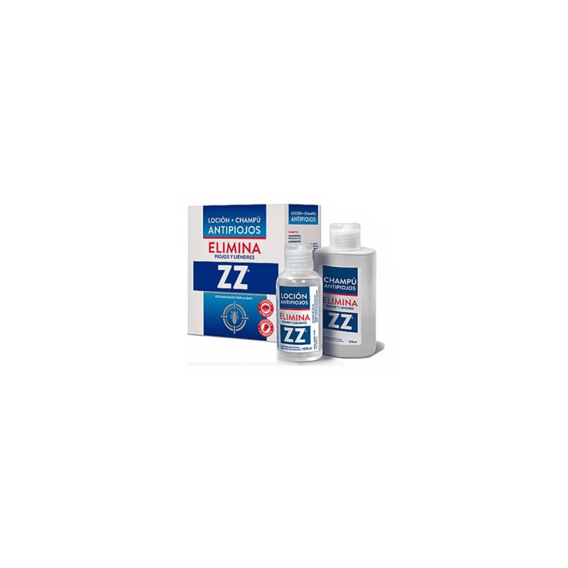 Zz Locion + Champu Antipiojos 1 Envase 100 Ml +125 Ml vista principal