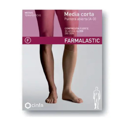 Media Corta (A-D) Compresion Fuerte Farmalastic Farmalastic vista principal