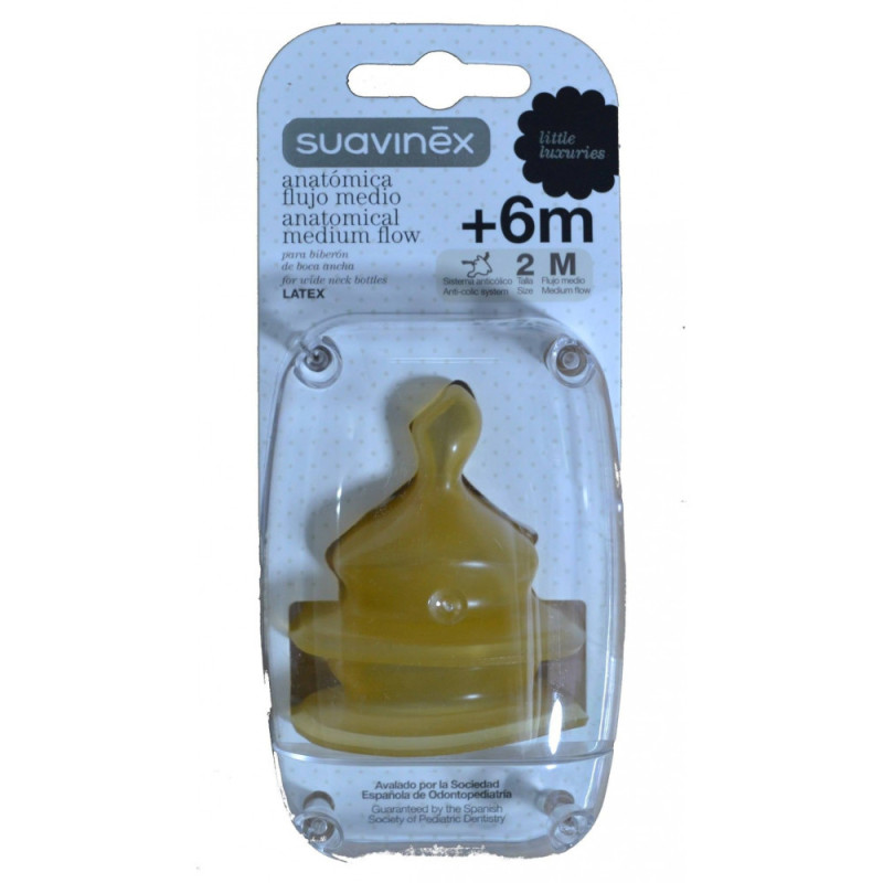 TETINA LATEX ANATOMICA SUAVINEX TALLA 2 M 2 UNIDADES