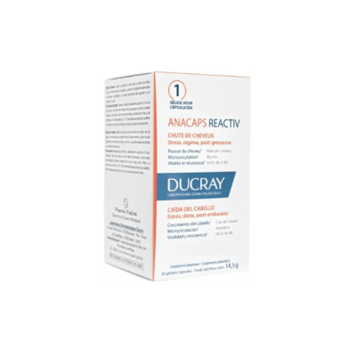 Anacaps Reactiv Cabello Y Uñas Ducray 3 Envases 30 Capsulas vista principal