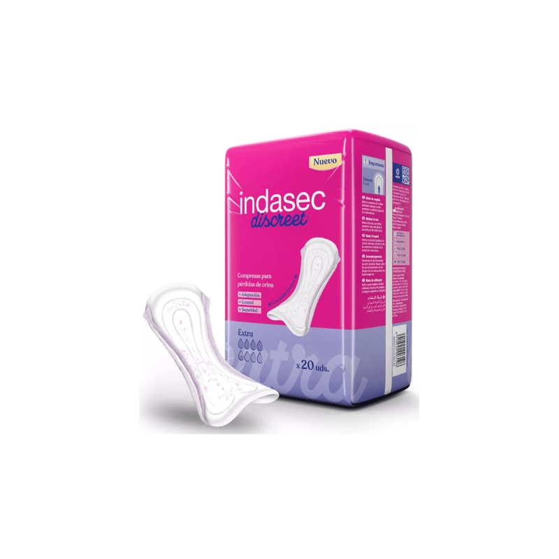 Compresa Perdidas Leves Indasec Discreet Extra B20 20 Unidad vista principal