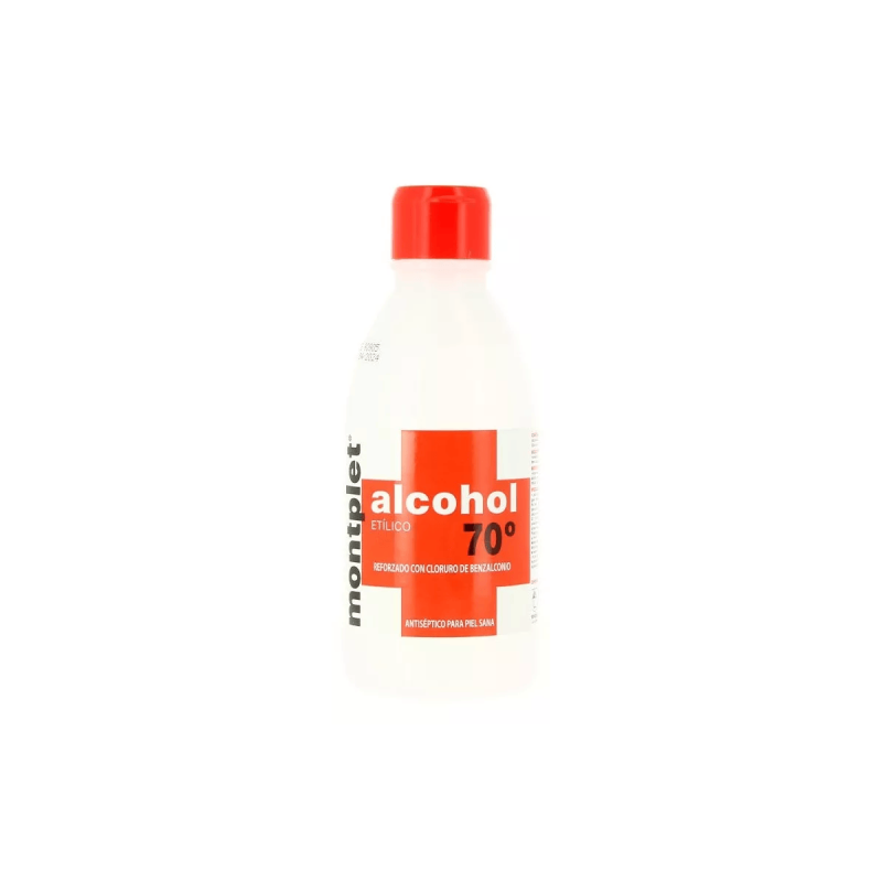 Alcohol 70º Montplet 1 Frasco 250 Ml vista principal