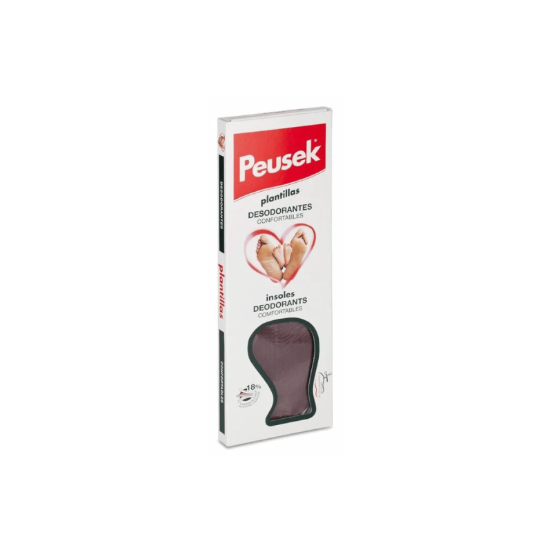 Plantillas Desodorantes Confortables Peusek Carbon Activado vista principal