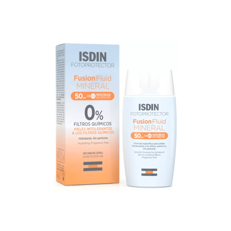 Isdin Fotoprotector Fusion Fluid Mineral Spf 50 1 Frasco 50 vista principal